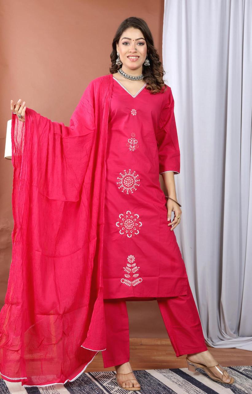 Valerius cotton 3pcs wholesale designer kurtis markets in delhi